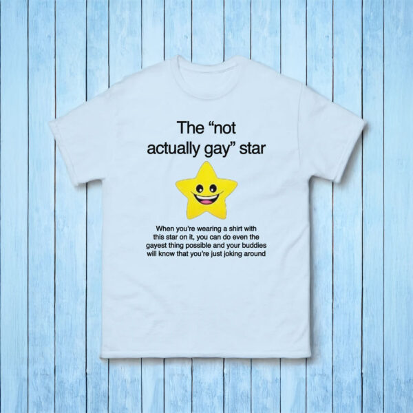 The "Not Actually Gay" Star T-Shirt