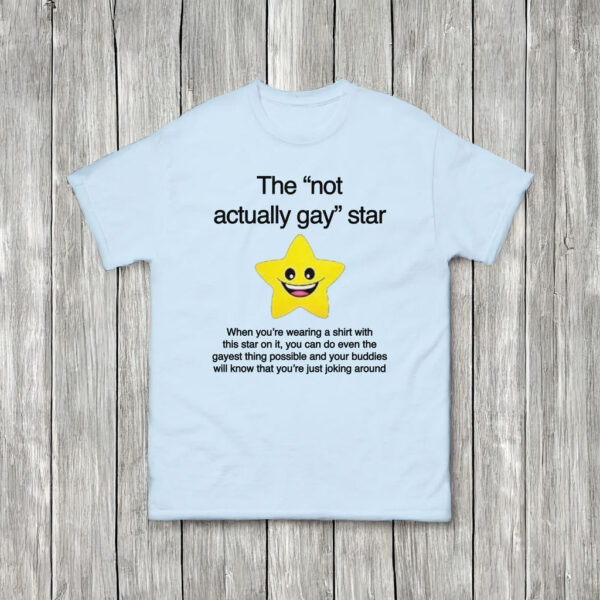 The "Not Actually Gay" Star T-Shirt